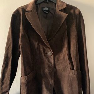 Suede Chocolate Brown Sport Blazer